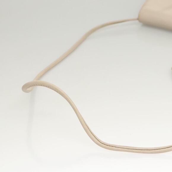 CELINE Shoulder Bag Leather Beige Gold - Picture 7 of 13